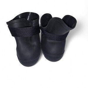 Black Rubber Waterproof Booties Size xl